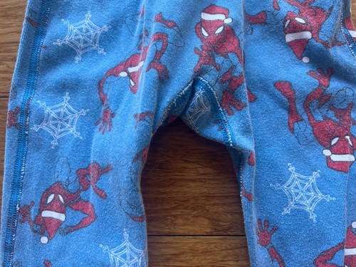 2 Jungen Hanna Anderson Reißverschluss Pyjama Sets Größe 2t - Elfe - Spider-Man - Urlaub - Bild 9 von 10