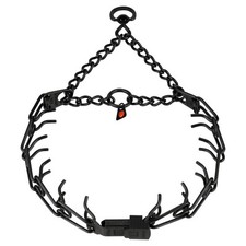 Herm Sprenger 25in Black Stainless Steel Prong Dog Training Collar 19 to 20in