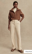 Varley Woman's Sz S Ivette Straight-Leg Corduroy Trousers Pants