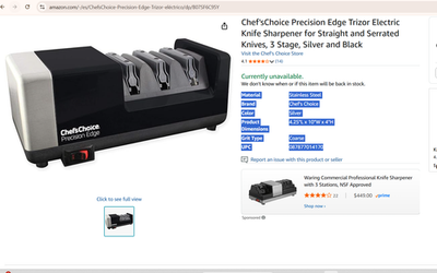 Chef'sChoice Precision Edge Trizor Electric Knife Sharpener | eBay