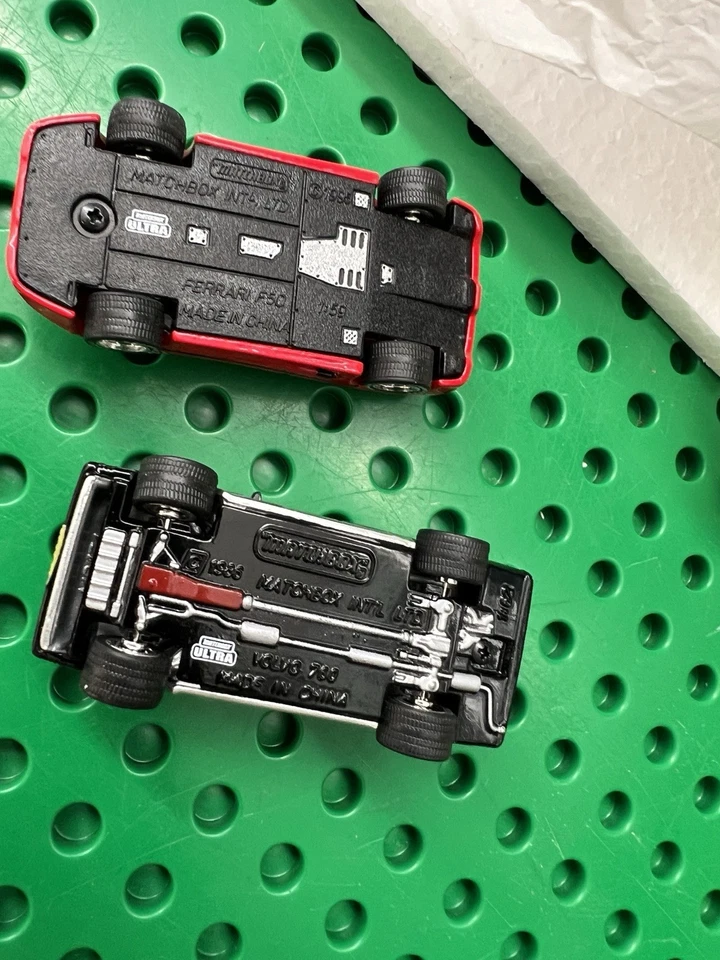 Super Hot Matchbox Cars Ferrari F50 ,Volvo 750 Rubber Tires Chrome Wheels Chase - Image 3 of 4