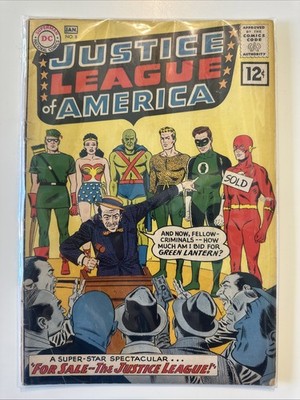Justice League of America #8 (1962) DC Comics Early Silver Age