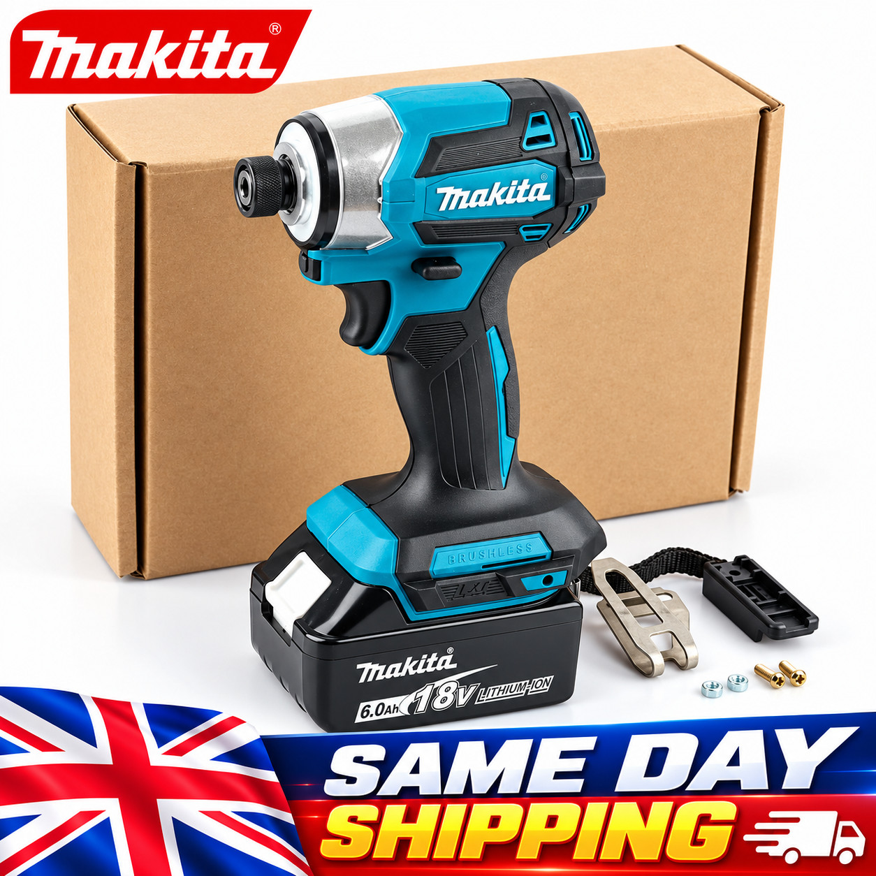 Makita DTD173 Cordless Impact Driver 18V Brushless Motor LXT BL Electric Drill
