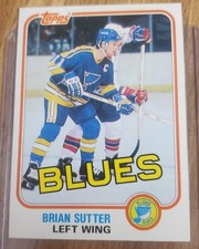 Brian Sutter 1981-82 Topps #122 West Blues NHL FREE SHIPPING