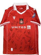AFC Wrexham Multi Signed 25/26 Home Jersey (23) With Proof & COA