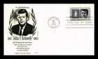 DR JIM STAMPS US COVER PRESIDENT JOHN F KENNEDY MEMORIAM FDC FLEETWOOD