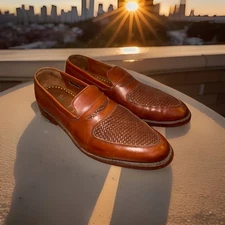 Allen Edmonds men's Carlsbad Walnut shoes sz 9 D.