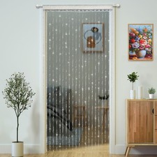 YaoYue Crystal Beaded Curtain Door 35.5"W x 79"L Pack of 1 ,