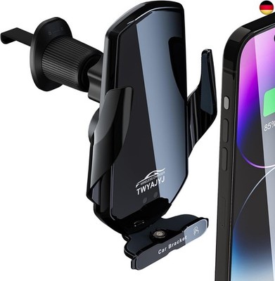 TWYAJYJ Car Mobile Phone Holder with Charging Function, 15 W Qi Inductive
