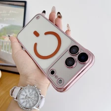 For iPhone 17 Pro Max/Air/16e/15/14 Frameless Mag-Safe Slim Lens Protector Case