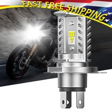 Front Light Bulb Bright Super Headlight For Motorcycle 6500K H4 LED Hi/Low Beam