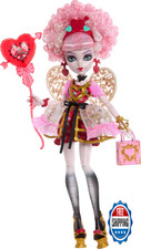 Monster High Scary Sweet Cupid Asteria Doll - Pink/Red Party Dress  Accessories