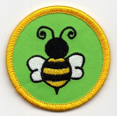 Patch Bumble Bee c2020 Girl Scout Council GSC Activity Merit Badge Hard Work 2''