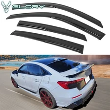 Fits 2022-2026 Honda Civic Sedan Mugen Style Window Visors Rain Guards Deflector