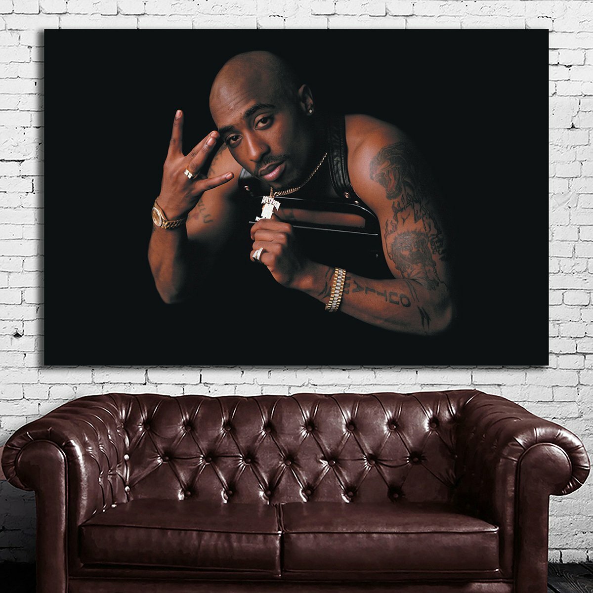EB052 Tupac 2Pac Rap Hip Hop Art Music Musician Poster and Canvas