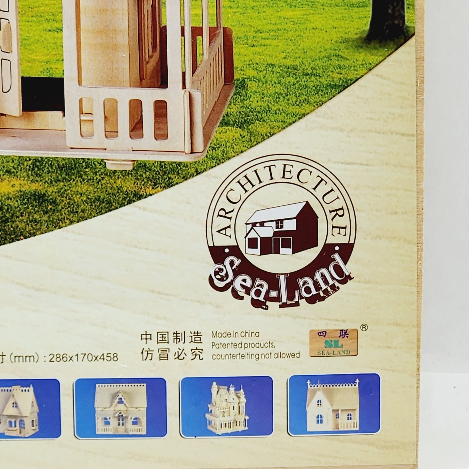 SeaLand Wooden Dolls House Gothic Woodcraft Construction Kit