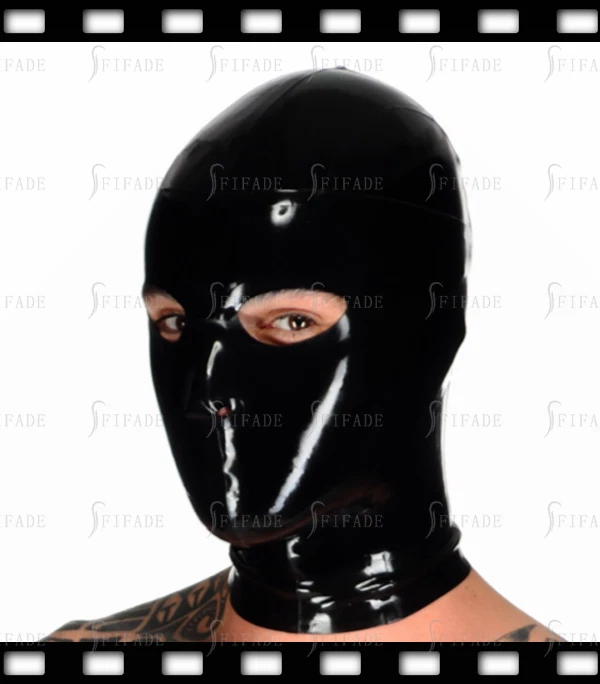 Latex Hoods Catsuit Rubber Gummi Mouth Closed Eyes Open Masks Customize .4mm A42 - Image 2 of 4