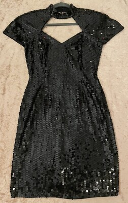 peak evenings dress One Shoulder Beaded Peak Dress 36FR - 8UK
