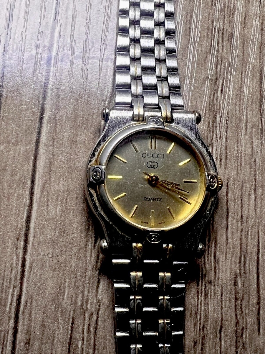 【在庫処分】セール1万円均一稼働 OLD GUCCI 9000L レディース時計 Gucci Cream Women's Watch - 9000L for sale online | eBay UK