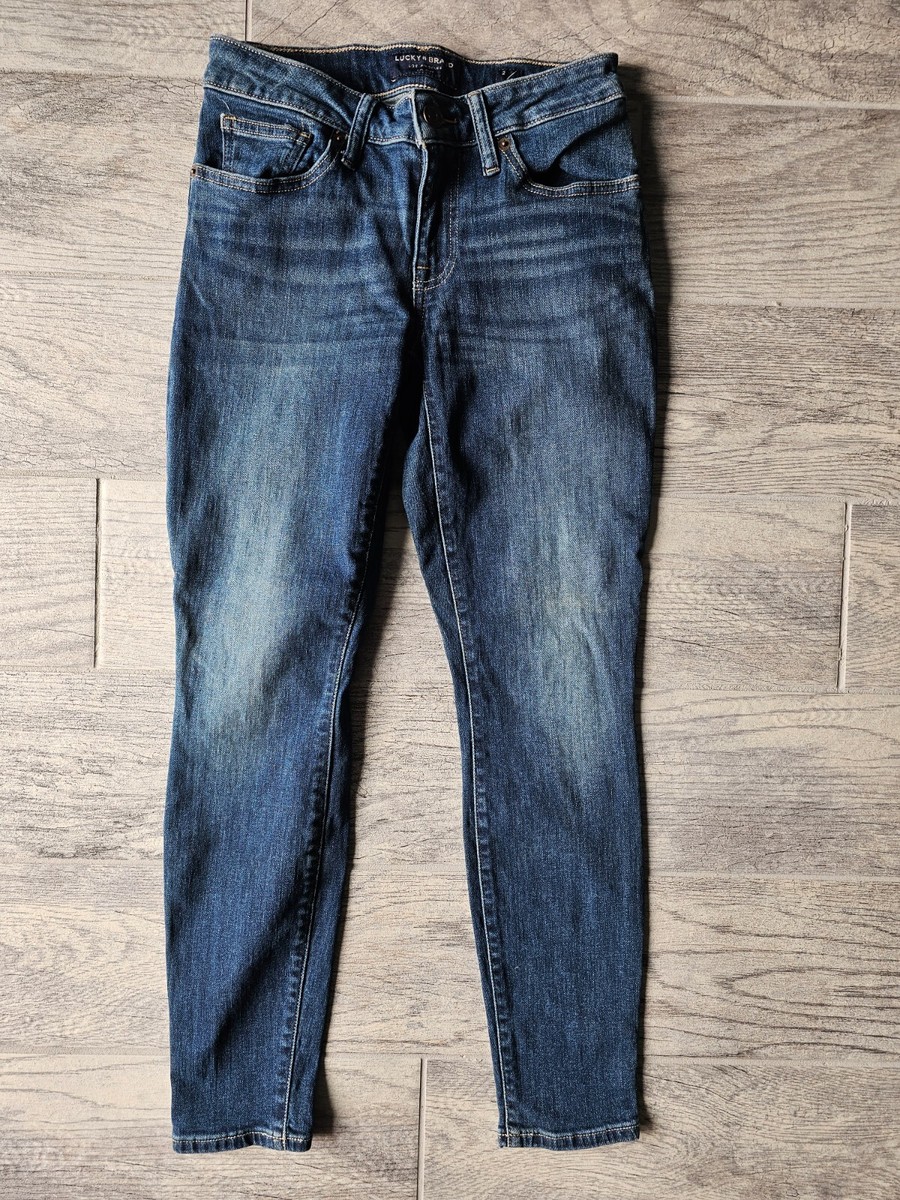 Lucky Brand LA girls blue Skinny denim jeans size 2/26 low rise