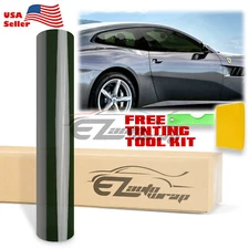 20"x10FT Uncut Roll Window Non Reflective Green Smoke Tint Film Car Home Office