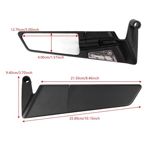 Rearview Mirror Fixed Sports Side Espejos Para Moto Mirror Motorcycle for Honda - Picture 2 of 6