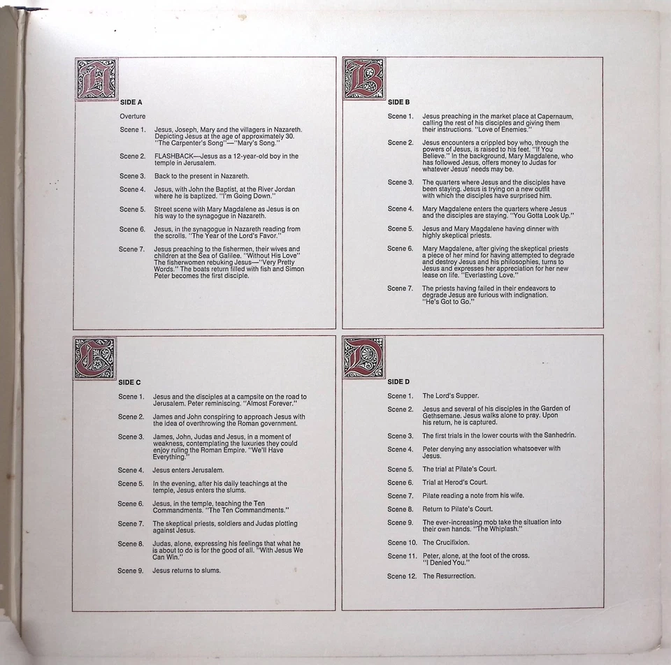 THE CARPENTER'S SON A MUSICAL DRAMATIZATION OF LIFE OF CHRIST 2-LP SET 187-85 - Image 4 of 4