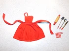 Barbie:  NICE Vintage PAK RED APRON Outfit!