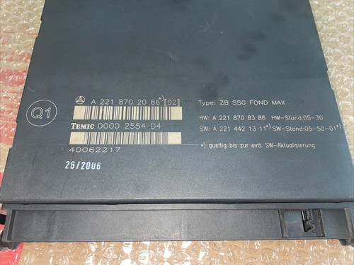 Mercedes W221 Steuergerät Rückbank A2218702086