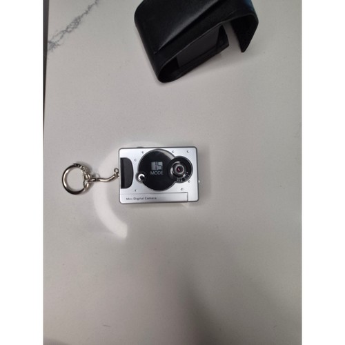 Mini Digital Camera Keychain Silver Collectible Novelty Photography