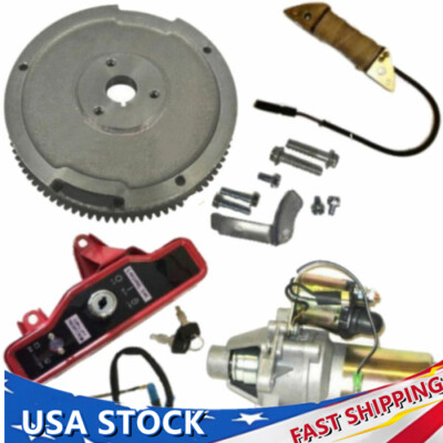 #ad Fits Honda GX390 13 HP Electric Start Flywheel Kit Starter Motor w Ring Gear US $65.14