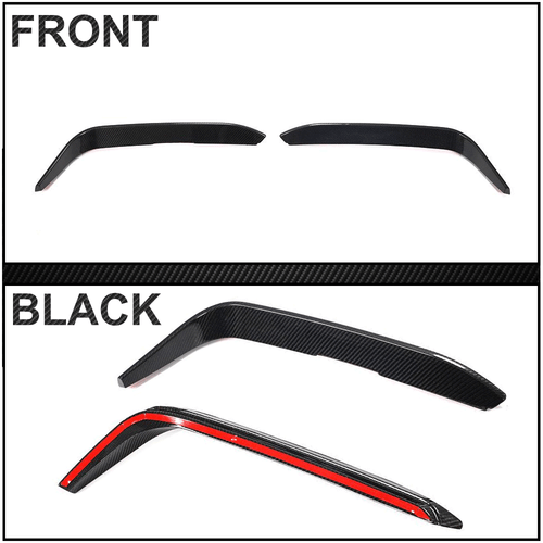 2x Carbon Front Flossen Flaps Splitter Passt für Alfa Romeo Giulia Sport 2016-21 - Picture 12 of 13