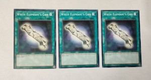 3X White Elephant's Gift Yugioh Spell Cards The Best Set Deal