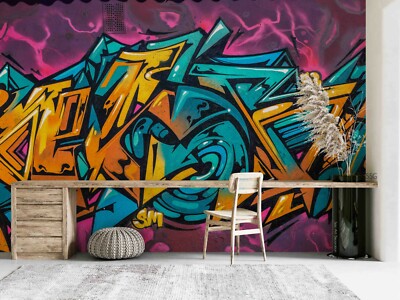 3D Graffiti Leaves 138 Wall Stickers