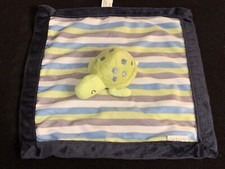 Carter s Turtle Striped Stripe Baby Security Blanket Lovie Lovey RARE