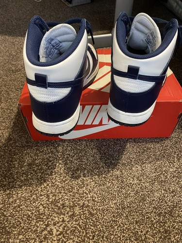Nike Dunk High - Midnight Navy - Uk 10 - Eu 45 -us 11 - Picture 5 of 12