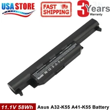 A32-K55 P53E P43E Battery for Asus R500V R503C X55C U57A K55A A75V Notebook