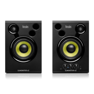 Hercules DJMonitor 42 Lautsprecher Paar DJ Studio Aufnahme Soundsystem 80 W