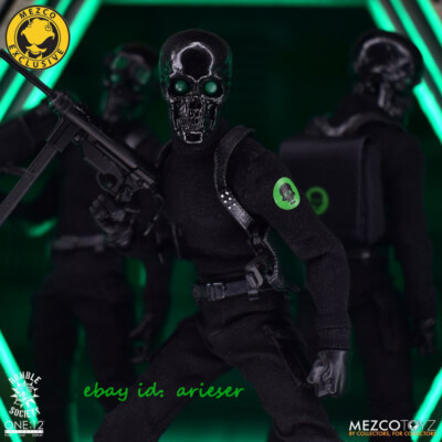 Mezco Toyz 1/12 The Black Skulls Death Brigade Action Figure New