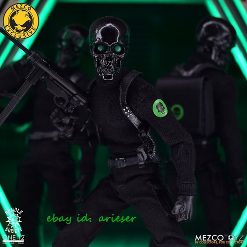 Mezco Toyz 1/12 The Black Skulls Death Brigade Action Figure New Toys In Stock - Picture 5 of 14