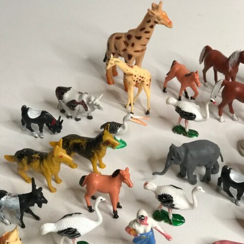 Lote de 61 animales de granja y cercas de plástico vintage - Imagen 11 de 20