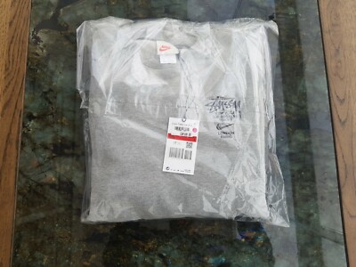 Nike x Stussy International Crewneck Fleece Sweatshirt, Size L