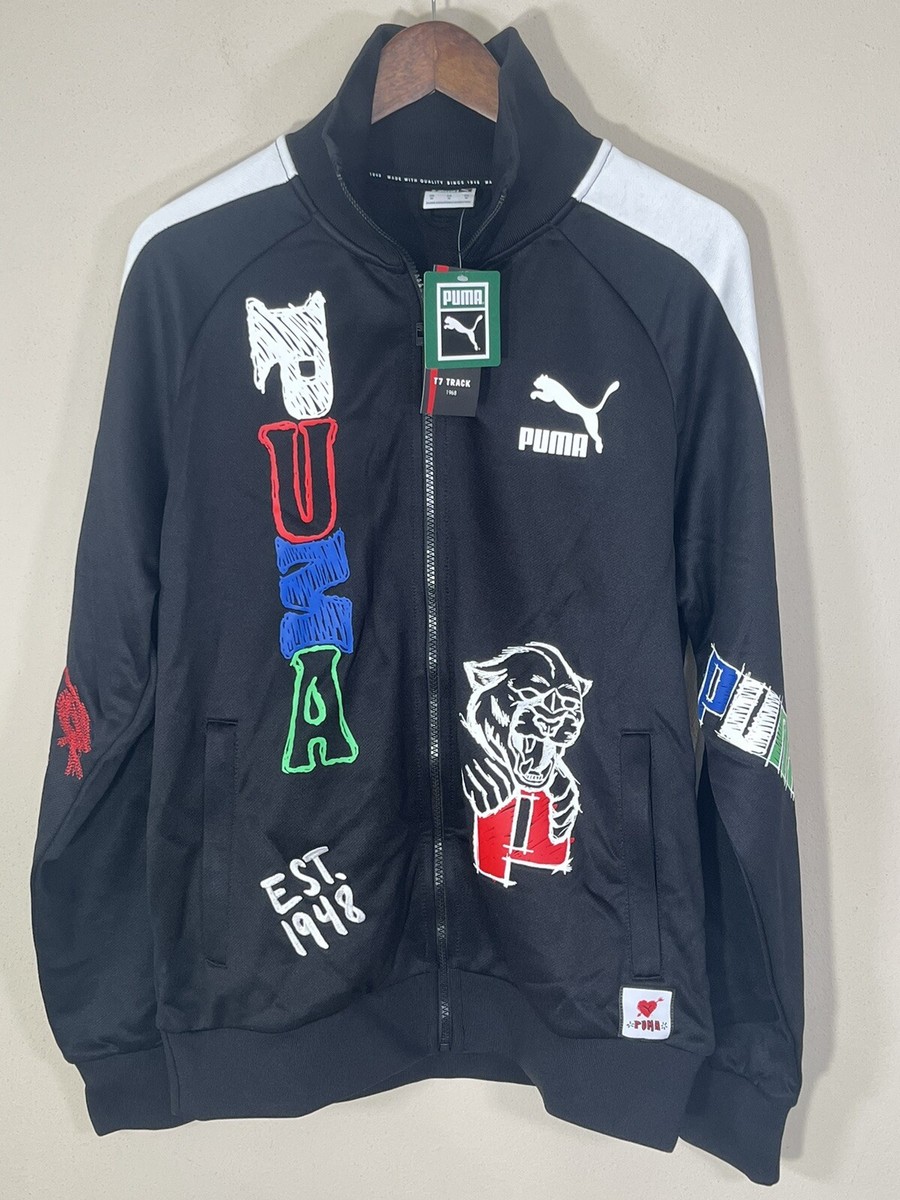 PUMA Men's Scribble Pack T7 Jacket 536565-01 Black Size M | eBay