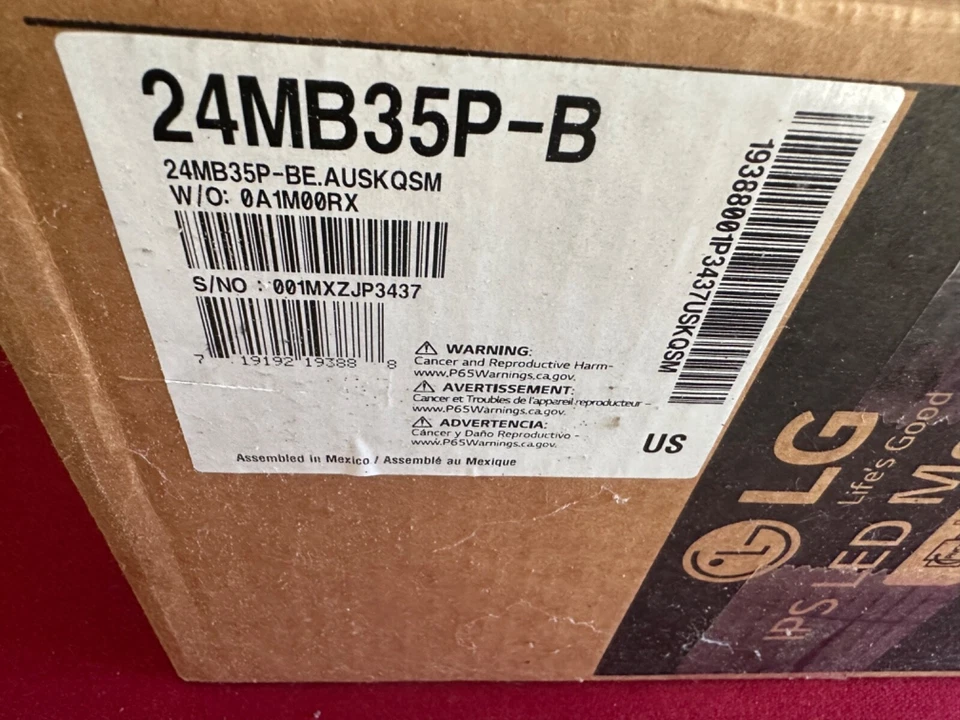 LG 24” LED monitor - Image 4 of 4