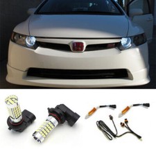 6000k White 9005 Led Daytime Running Light Kit For Acura Tsx Tl Honda Civic Etc