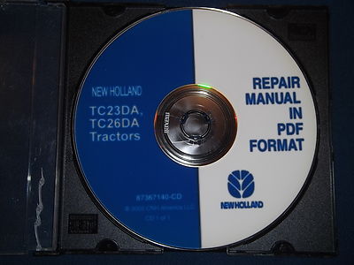 NEW HOLLAND TC23DA TC26DA TRACTOR SERVICE SHOP REPAIR BOOK MANUAL 87367140-CD