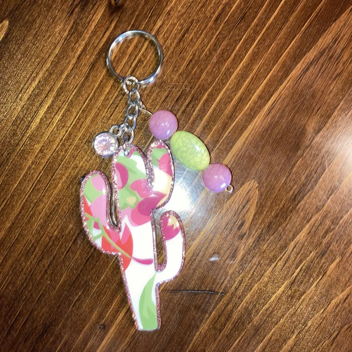 Cactus keychain deals
