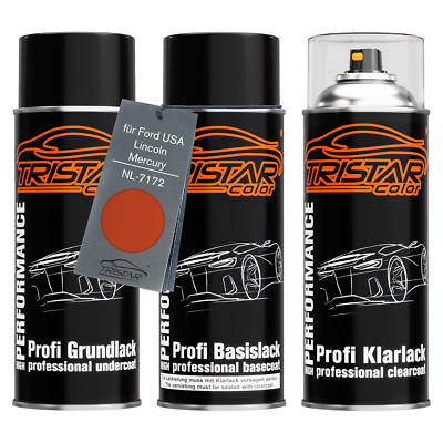 Autolack Spraydosen Set für Ford USA Lincoln NL 7172 Orange Frost Metallic