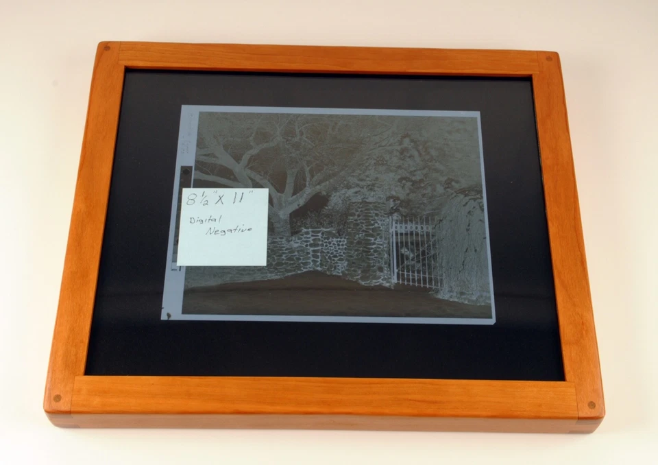 "Marco de impresión de contacto de 12x15"" edición de lujo madera de cerezo nuevo proceso alternativo" Foto 4 de 4