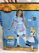 Disney Alice In Wonderland Girls Size 7/8 Costume